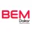 Logo de BEM Dakar, texte rouge et noir.